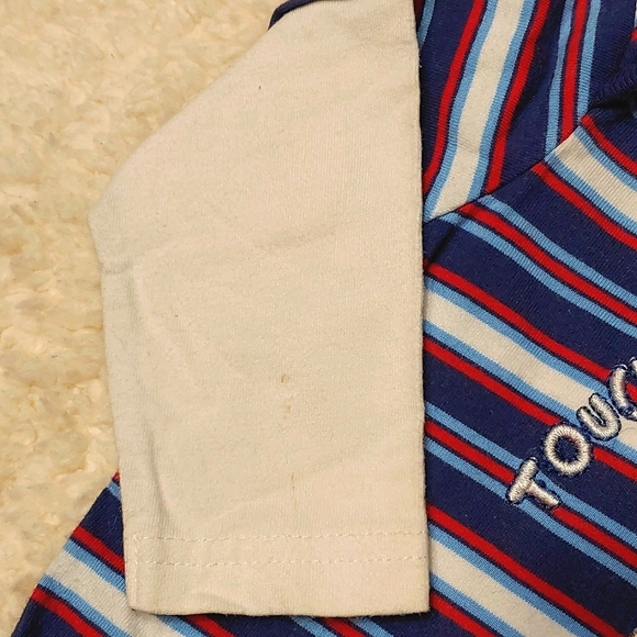 Bundle of Boy's 3-6mo Striped Rompers - Picture 3 of 12